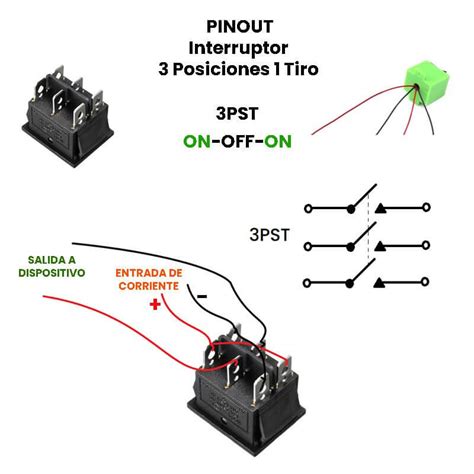 Interruptor 3 Polos 1 Tiro Con Base Interruptor 3p Y 1t