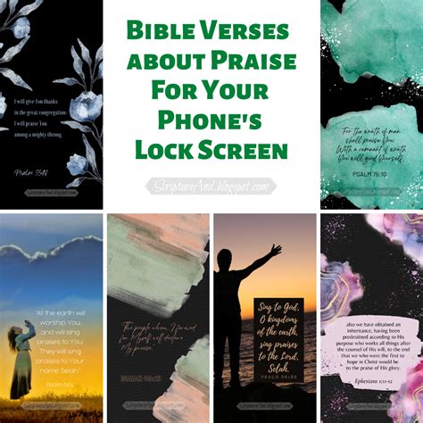 Bible Verse Lock Screens About Praising God 1