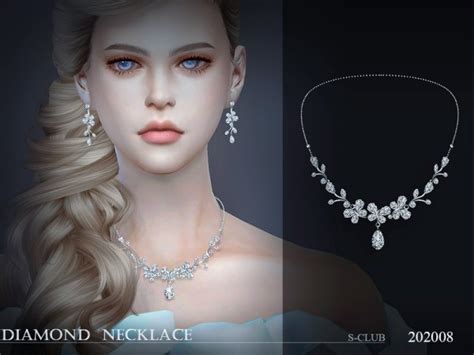 The Sims Resource Ll Necklace 202008 By S Club • Sims 4 Downloads