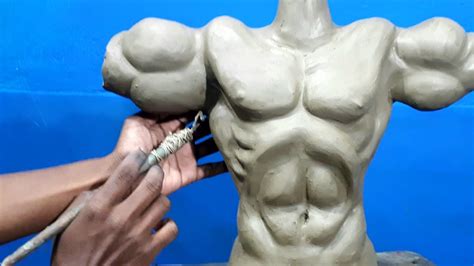 How To Make Clay Art At Home Making A Male Body Out Of Clay Youtube