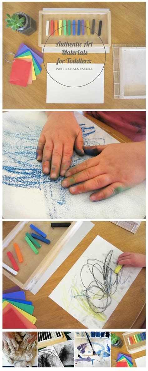 Authentic Art Materials For Toddlers Part Four Chalk Pastels Chalk