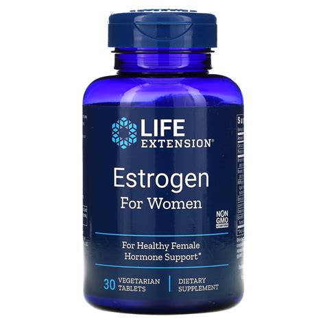 Life Extension Estrogen For Women 30 Vegetarian Tablets Iherb