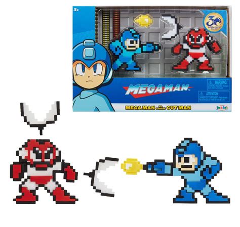 Buy Megaman 34175 Megaman Classic 8 Bit Figure Mega Man Vs Cut Man