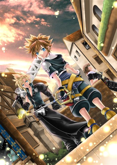 Ahiru No Tamago Cloud Strife Sora Kingdom Hearts Squall Leonhart Final Fantasy Final