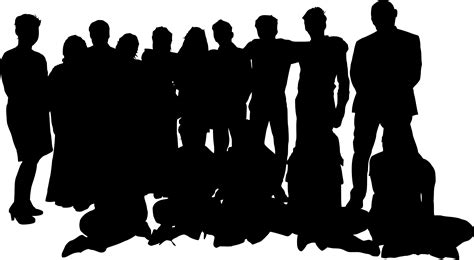 Free Photo Group Of Silhouettes Army Gang Group Free Download