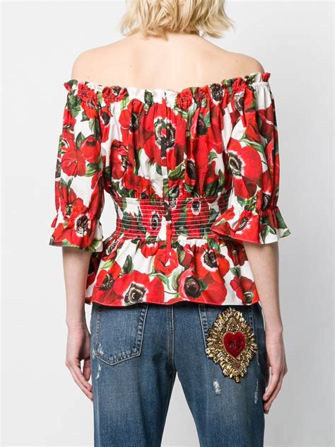 Dolce And Gabbana Floral Print Top Available On 27341