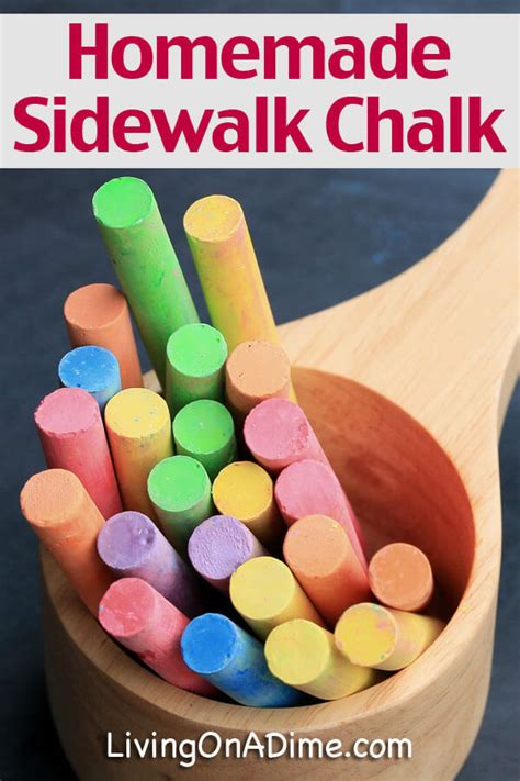 Homemade Sidewalk Chalk Recipe