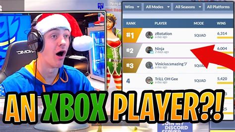 The fortnite leaderboard tracker helps you track your wins as well as kills. Ninja in SHOCK He Got BEAT by an Xbox Player in Most Total ...