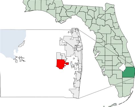 Filemap Of Florida Highlighting Wellingtonsvg Wikimedia Commons