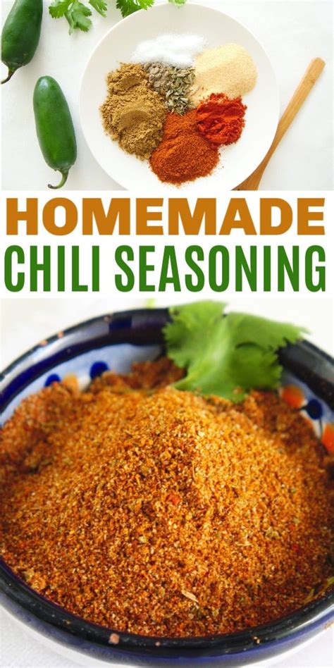 This Homemade Chili Seasoning Is Msg Free And You Can Control How Much Salt You Add To The