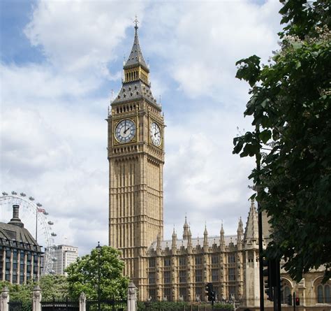 Big Ben Londons Most Iconic Landmark With The London Eye In The