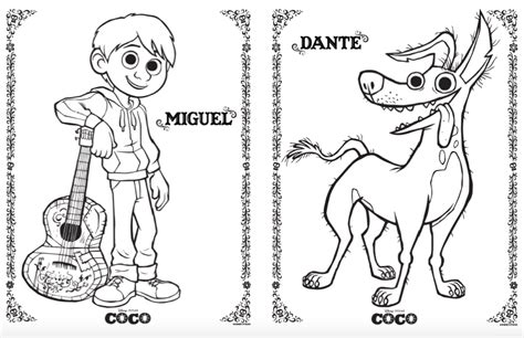 Disney Pixars Coco Coloring Activity Pages Simple Sojourns