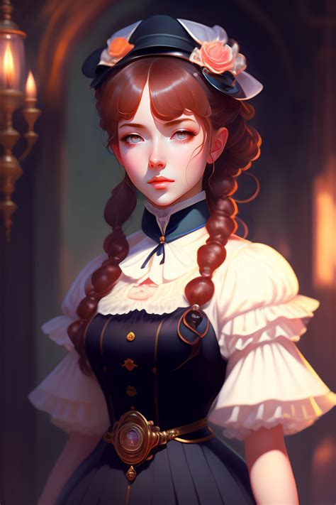 Lexica A Portrait Of A Cute Young Victorian Maidbeautiful Girl