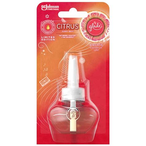 Glade Plug In Oil Refill Citrus Sunny Beat Ml Branded Household The Brand For Your Home