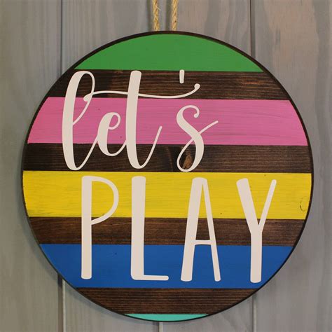 Play House Sign Kid Play Room Sign Kid Play Area Sign Tree Etsy