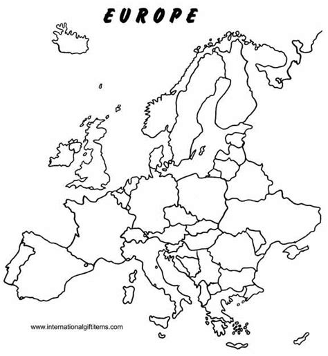 Geography Blog Blank Map Of Europe Printable Outline Map Of Europe