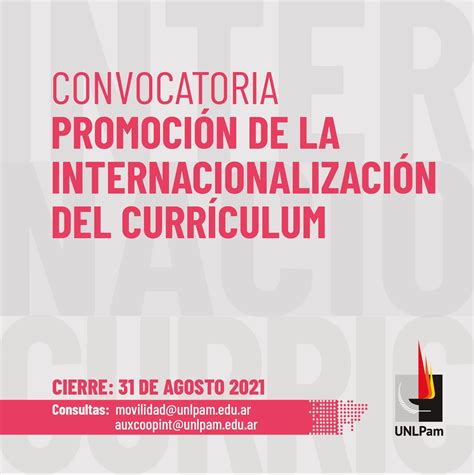 Convocatoria “promoción De La Internacionalización Del Currículum Pic