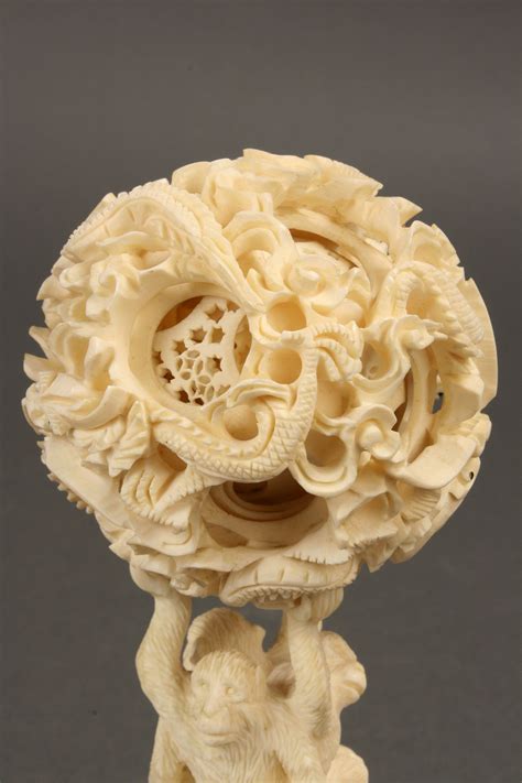 Lot 430 Asian Carved Ivory Puzzle Ball