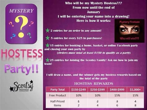 Scentsy Mystery Hostess Party ScentsbyKris Scentsy Us Mystery Hostess
