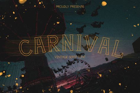 Carnival Font By White Supply · Creative Fabrica In 2020 Carnival
