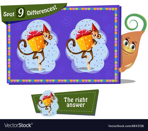Find 9 Differences Royalty Free Vector Image Vectorstock