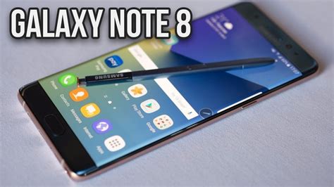 Samsung Galaxy Note 8 Specs Features Youtube
