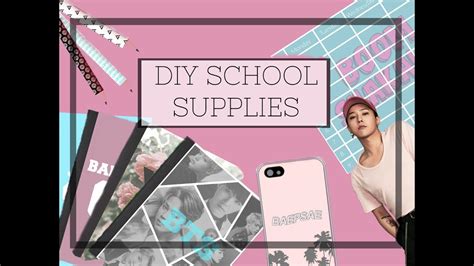 Diy Kpop School Supplies Tinaandlia Youtube