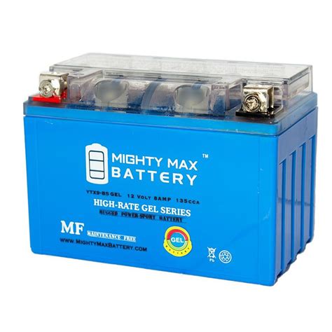Mighty Max Battery 12 Volt 8 Ah 135 Cca Gel Rechargeable Sealed Lead