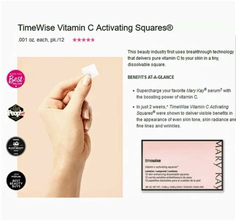 mary kay original vitamin c activating squares 12 pcs per package fresh and new ebay