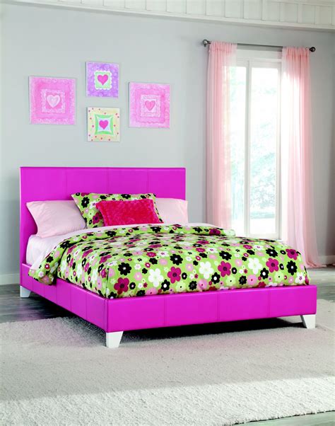 Hot Colors Pink Girls Bed Twin Or Full Available Also In Lavender  Pink Bedroom Furniture