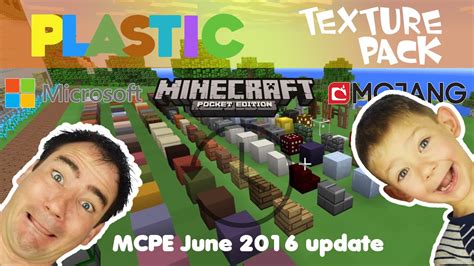 How does plastic 16×16 texture pack work? MCPE Plastic Texture Pack - YouTube