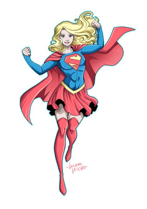 Supergirl Digital Commission By Lucianovecchio Supergirl Comic