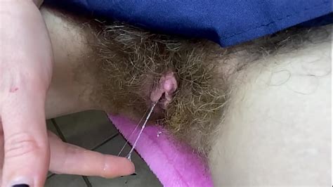 Nasty Hairy Pussy Huge Erected Clitoris Wet Close Up Masturbation PussyCloseup