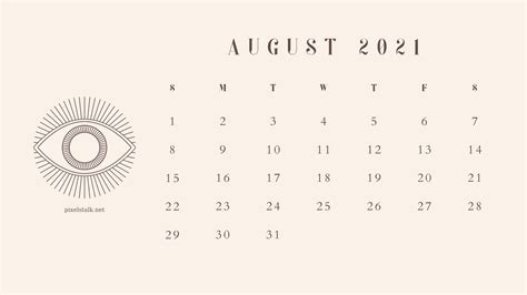 August 2021 Calendar Wallpapers Hd Free Download
