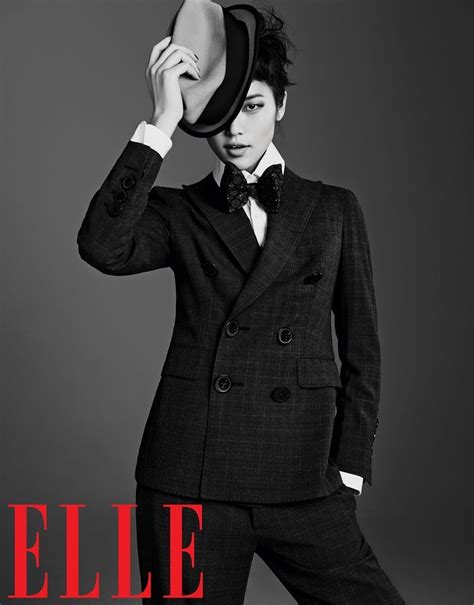 Liu Wen Models Fall Looks For Elle Chinas September Issue Liu Wen
