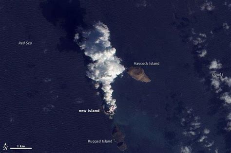 Visto Desde El Espacio Erupción Volcánica Crea Una Nueva Isla En El