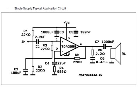 Capacitors are rated to 35v. audio - TDA 2050 Single Application Circuit - Electrical Engineering Stack Exchange