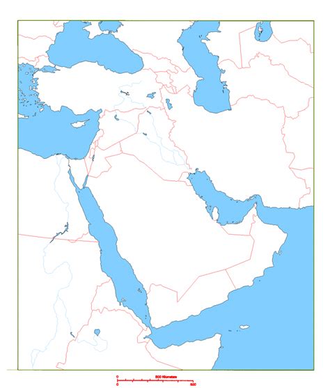 Printable Blank Map Of Middle East Free Printable Maps