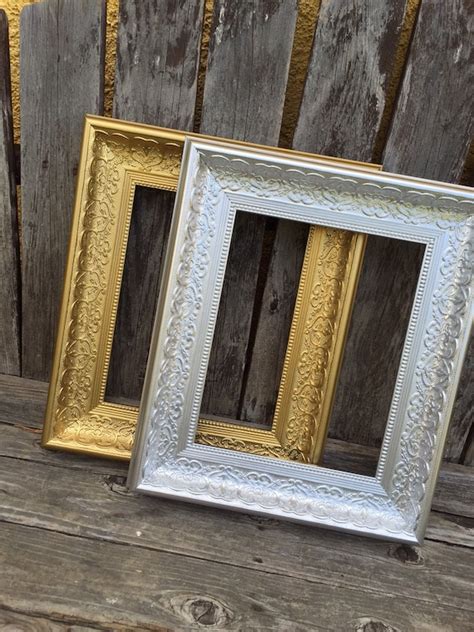 Silver Gold Ornate 11x14 Picture Frame Wide By Thepaintedldy