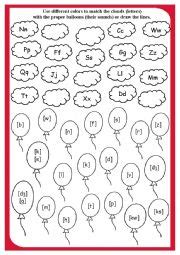 The alphabet worksheets