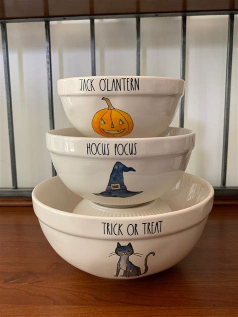 Rae Dunn Rare Halloween Mixing Bowls on Mercari | Rae dunn, Mixing bowls, Ceramic mixing bowls