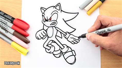How To Draw Super Sonic Flying Drawbook