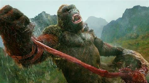 King Kong Vs Skullcrawler Final Fight Scene Kong Skull Island 2017 Movie Clip Hd Youtube
