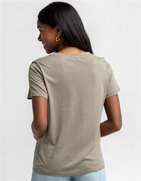 Heart And Hips Womens Olive Crew Tee Olive Tillys