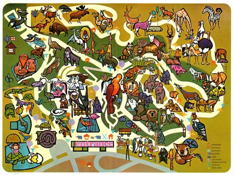 Visitors Map San Diego Zoo Curtis Wright Maps