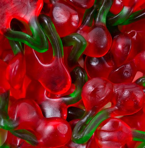 Gummy Twin Cherries Bulk Unwrapped Hard Candies Chews Sours And