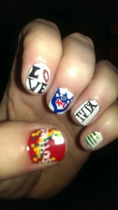 Seattle Seahawks Nails Nfl Nails Superbowl Nailsskittles Nails