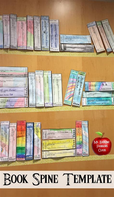 Book Spine Template Reading Classroom Reading Display 40 Book Challenge