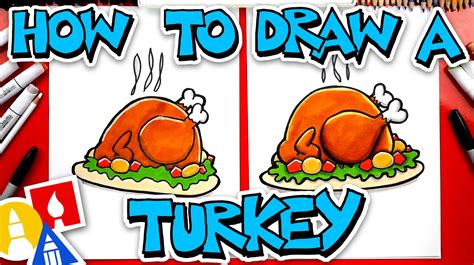 How To Draw A Cooked Turkey Art For Kids Hub
