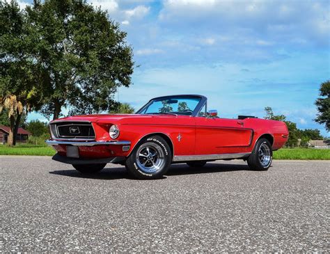1968 Ford Mustang Convertible Red Nr Classic Car Collection Stuttgart